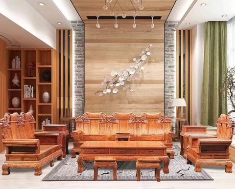 上海雄森家具红木组合沙发